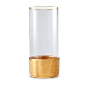 NWT L’Objet “Alchimie” Large Gold Hurricane Lamp/Lantern